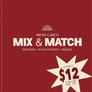Menú Lunch promo