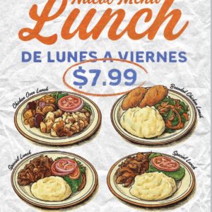 Menu Lunch en American Diner
