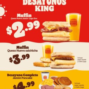 Promo en Desayunos Burger King